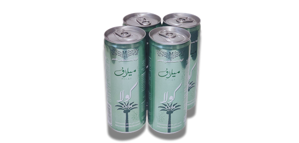 4 cans of Milaf Cola