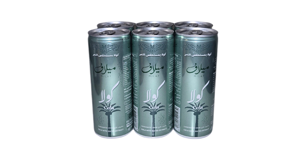 6 cans of Milaf cola